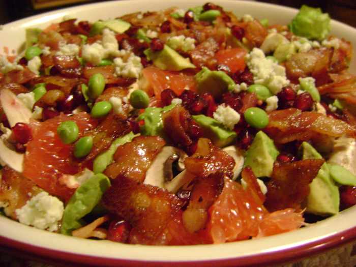 Spinach Salad With Pomegranate, Avocado, and Grapefruit Delishably