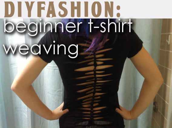 Learn how to weave your T-shirts into striking patterns.