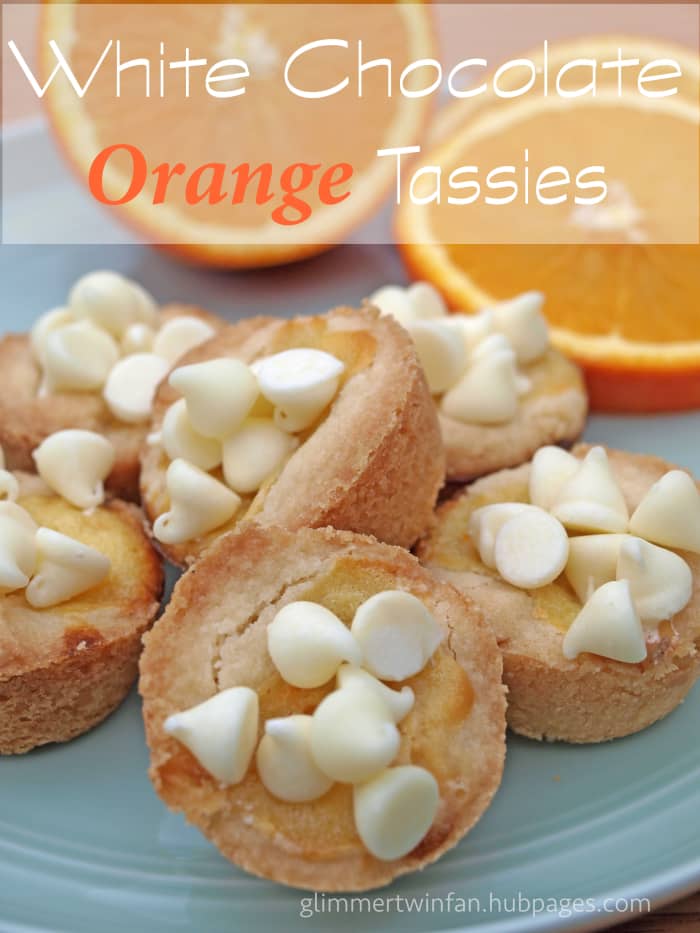 White chocolate orange tassies or cookie cups. The perfect addition to any cookie tray or special occasion.