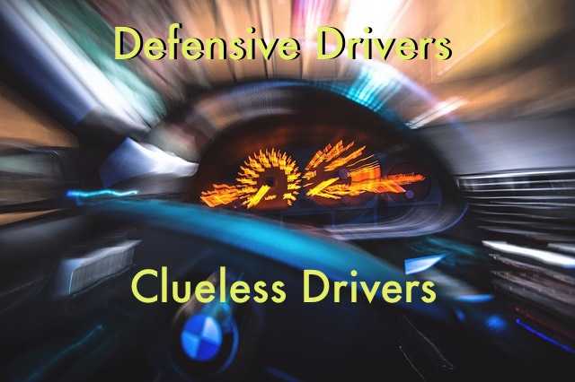Sometimes defensive driving doesn't go well with clueless drivers.