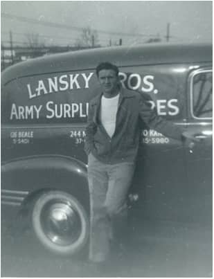 Bernard Lansky and his brother Guy began selling army surplus products in 1946 on Beale Street.
