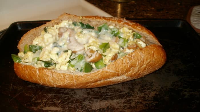 My version of a traditional Peppers and Eggs recipe amped up with lots of flavor