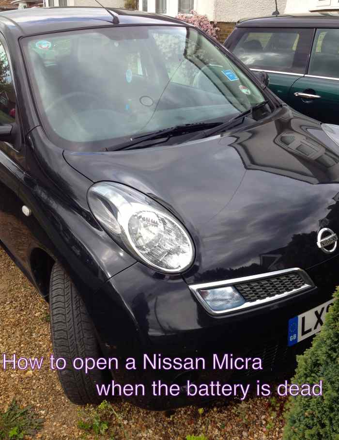 How to Open the Door to a Nissan Micra When the Battery Is Dead With
