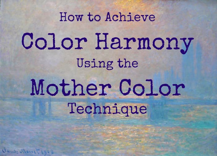 The mother color technique unifies the color scheme of your painting and creates color harmony. - Image: La Tamise à Charing-Cross de Claude Monet, 1903
