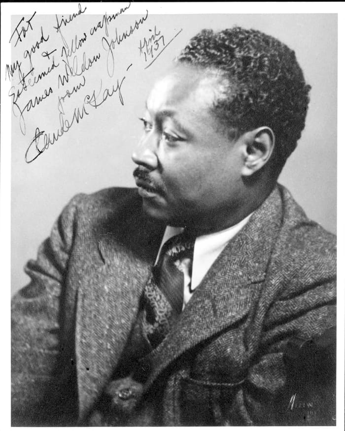 Claude McKay - Autographed Photo: "For My good friend & Esteemed fellow craftsman James Weldon Johnson from Claude McKay - April 1937"