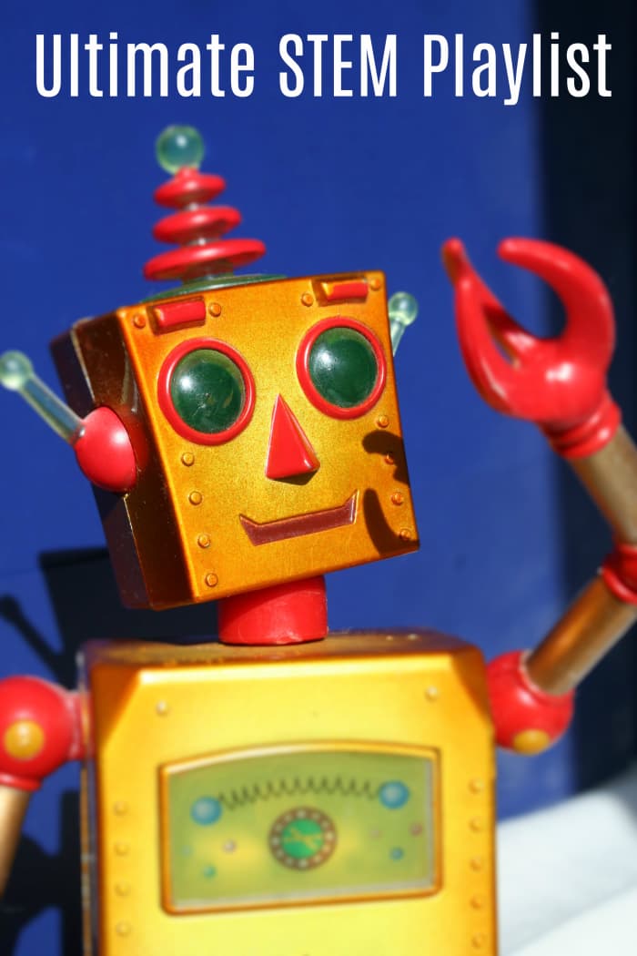 Here are songs that reference all things STEM: robots, electricity, space, science, rockets, pi, technology, calculators, viruses, biology, medicine, the periodic table, and more!