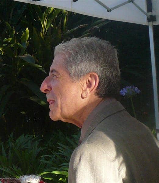 Leonard Cohen at Canada House in Los Angeles, July 2007