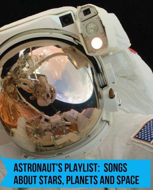 Space is often a metaphor for the uncertainty and the unknown. If you love the moon, stars, and space, customize your own playlist of songs that reference the galaxy.