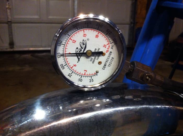 A compression gauge test can reveal the condition of valves, head gasket, pistons, cylinders, rings and more.