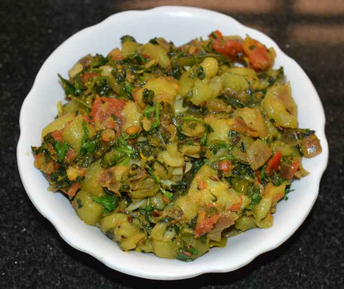 Ridge Gourd (Turai) and Fenugreek Leaf (Methi) Curry Delishably