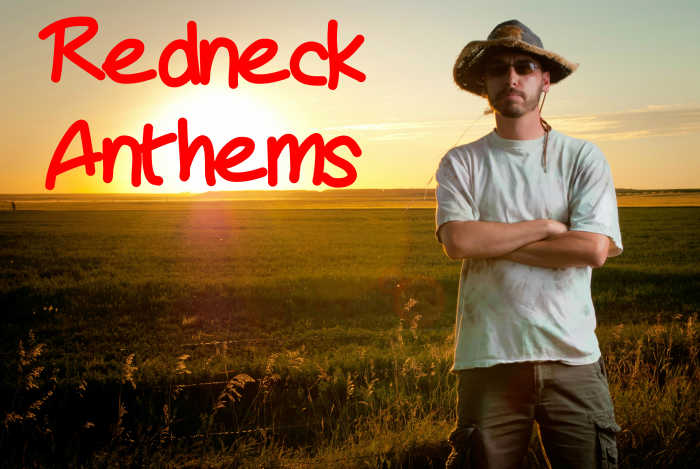 Proudly celebrate your redneck side with this Redneck Anthem playlist. We've got a long list of country songs about rednecks and all the things they hold dear: honky tonks, trucks, working hard, drinkin' and tractors.