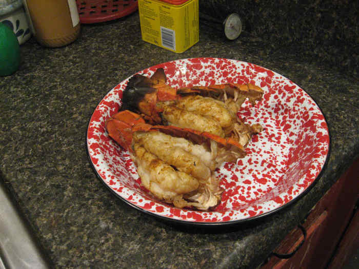 Perfect grilled lobster tails!