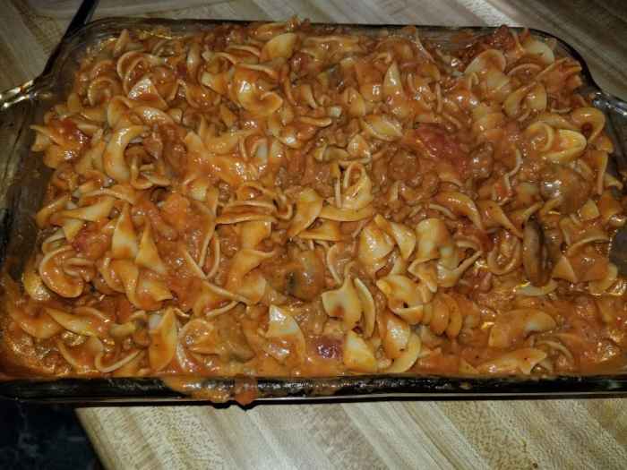 Beef Stroganoff With Ground Beef and Tomato Sauce Delishably