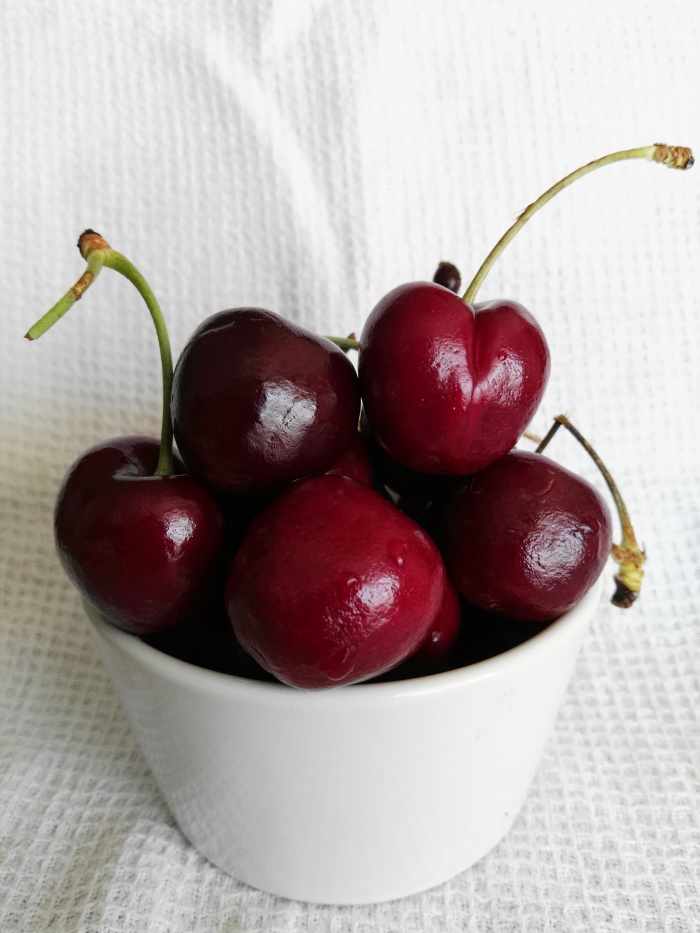 Beautiful fresh cherries