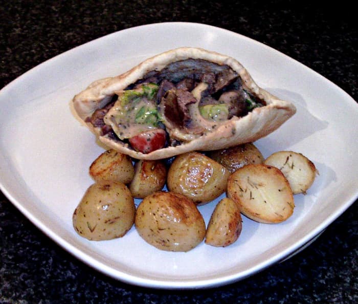 Homemade Doner Kebab Pocket With Garlic And Herb Roasties - Delishably