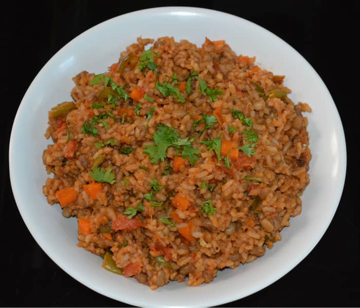 Mexican Brown Rice With Brown Beans Recipe - Delishably