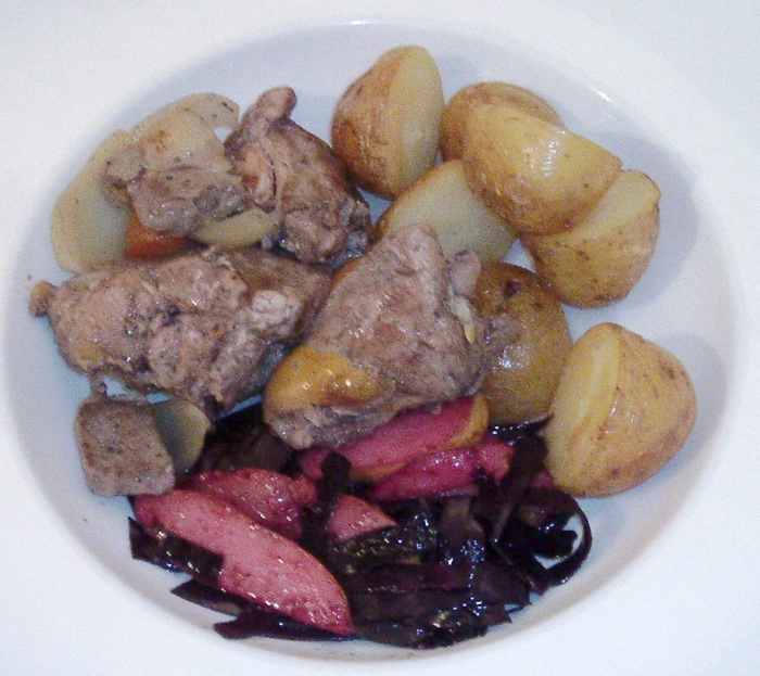 SlowCooker Pheasant Crown and Lamb Stew Recipe Delishably