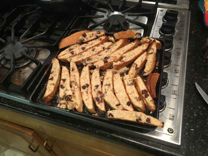 Lemon rose biscotti, fresh from the oven