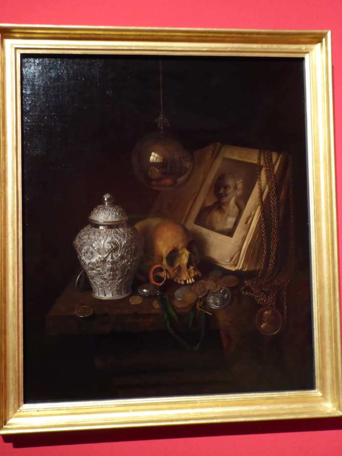 Pieter Gerritsz van Roestraten 'A Vanitas.' Copyright image Frances Spiegel with Permission from Royal Collection Trust. All rights reserved.