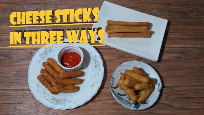 Learn three different ways to make fried cheese sticks