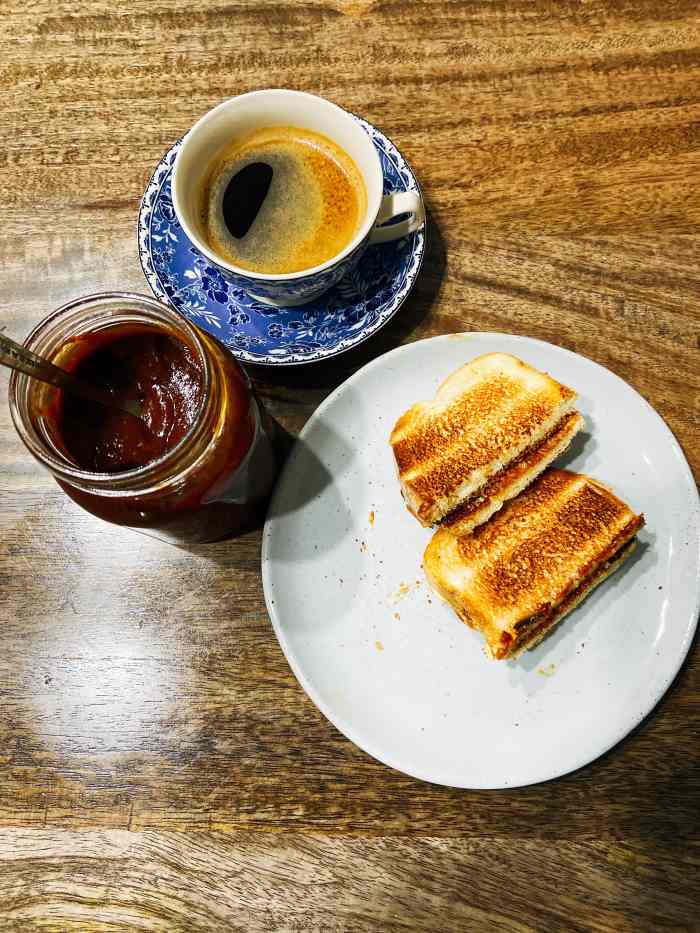Srikaya toast with black coffee brings back memories of growing up in Malaysia