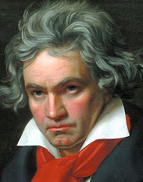 Painting of Beethoven aged fifty by Joseph Karl Stieler in 1820.