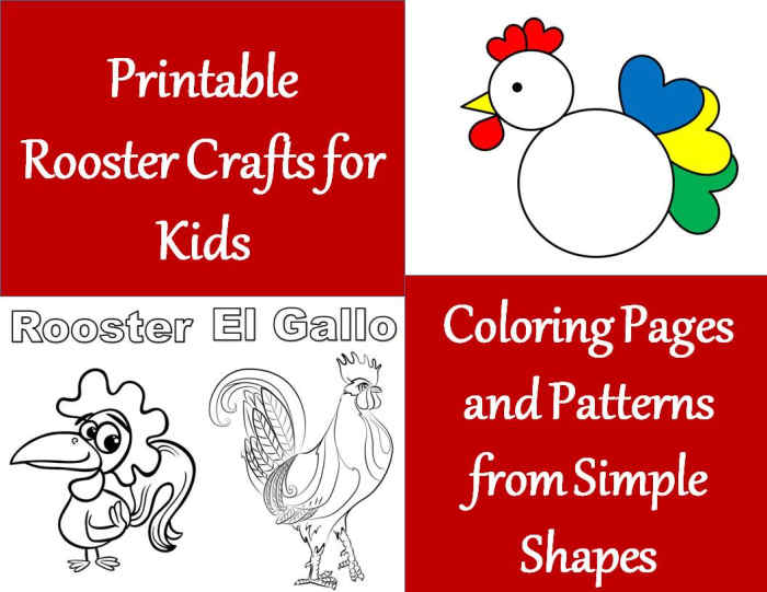 Printable Rooster Crafts for Kids - WeHaveKids