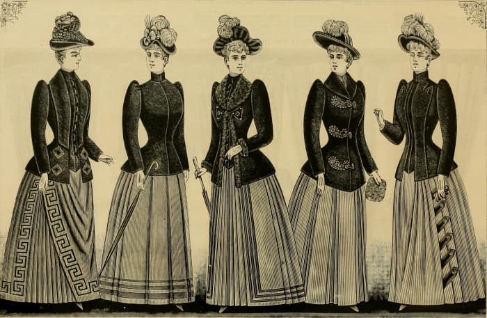 Check out this fashion plate from winter in 1890.