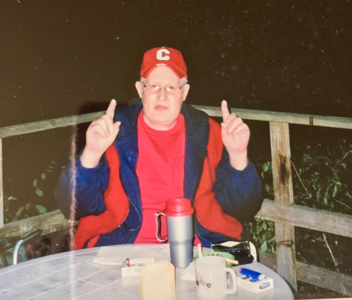 Two years before he passed. Notice the skin colour change. This was his favourite spot at twin peaks.