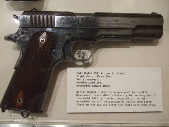 Serial number one. This is very possibly the pistol that went 6000 rounds without a single malfunction.