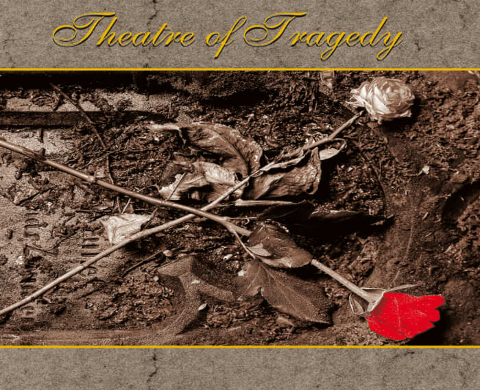 The album cover shows flowers that are starting to wither away in the soil just like how a type of play called a tragedy usually turns out. The band's music is very exciting though.