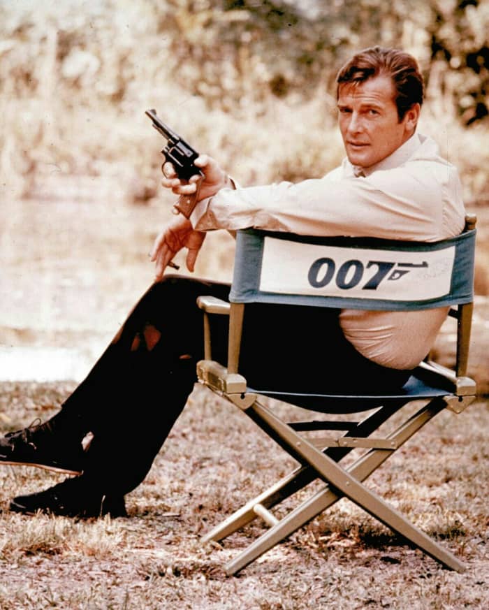(Sir Roger Moore, 1927-2017). Sir Roger Moore is best known for his portrayal of James Bond, having played him in seven movies.