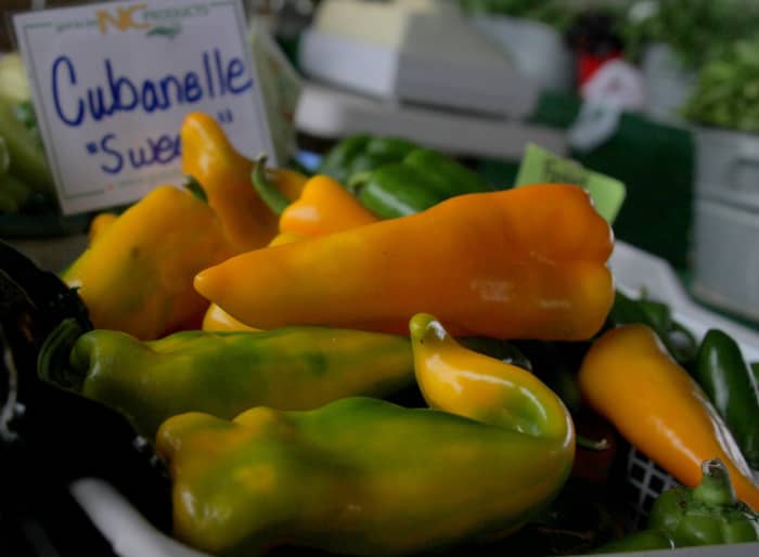 Cubanelle peppers are sweet and good for stuffing with meats or cheeses