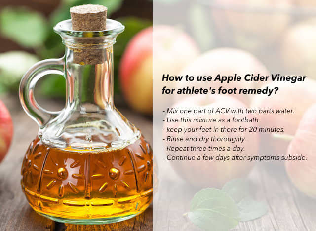 Apple Cider Vinegar (ACV) is a popular folk remedy for the treatment of medical conditions, including athlete's foot.