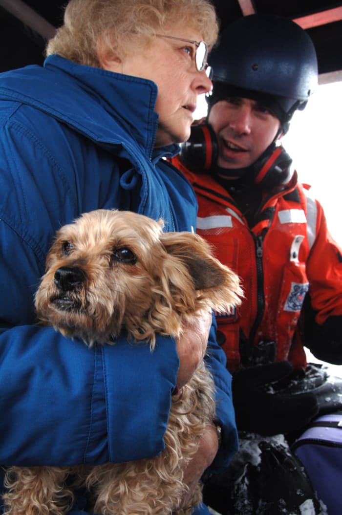 Resident and dog evacuated from North Dakota floods