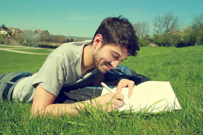Writing in a journal at the end of the day can help bring peace and closure to the day's events and help set you up for success tomorrow.