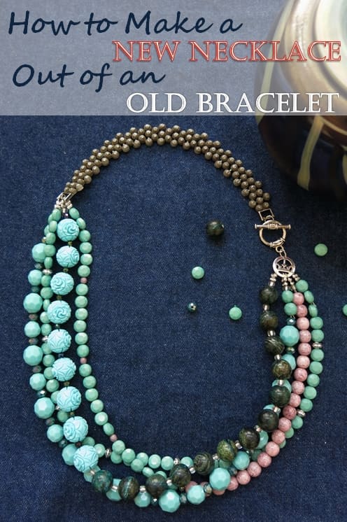 DIY Jewelry Tutorial: How to Make a New Necklace out of an Old Bracelet ...