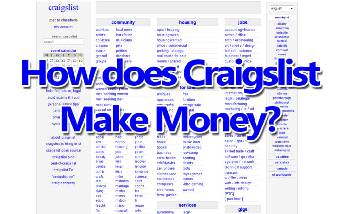 How does Craigslist Make Money?