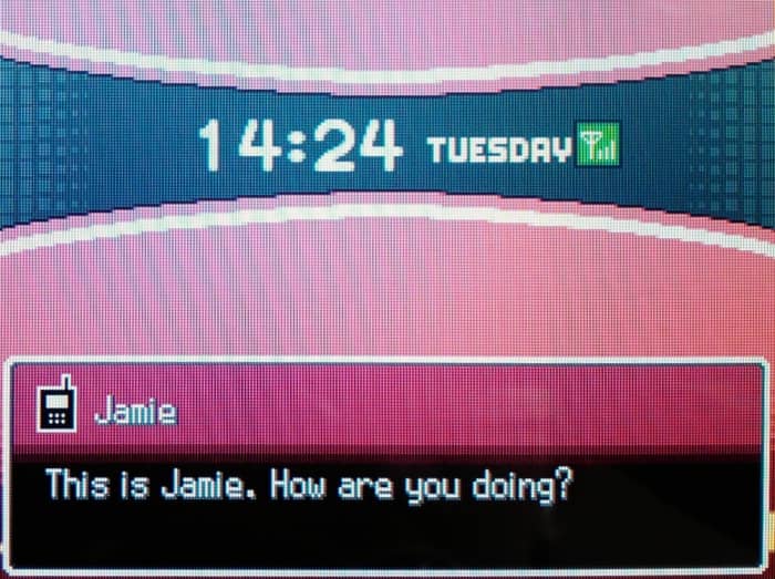 Sometimes Pokémon Trainers call you to battle, so answer your phone!