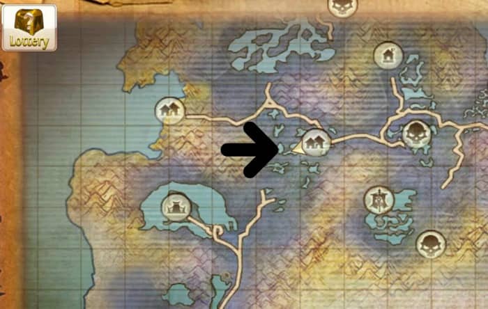 The Swamp Giant's location in Swamp of Wyrms.
