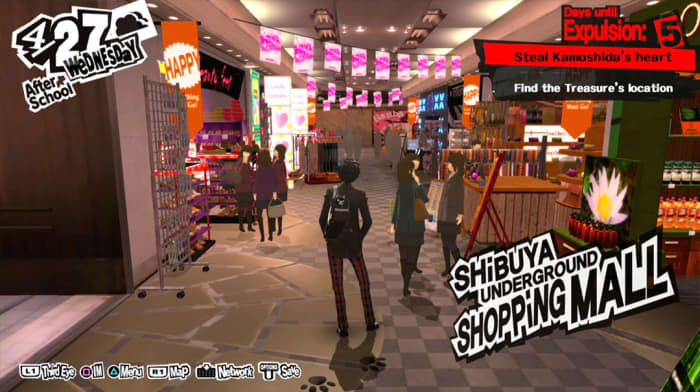 Japan is famous for its underground malls, and for video games. How about experiencing both at the same time in "Persona 5 Royal?"