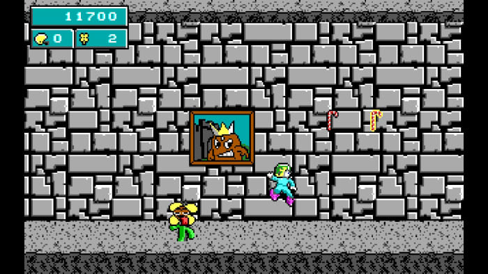 A screenshot from the Nintendo Switch port of Commander Keen in Keen Dreams.