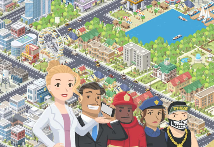 "Pocket City" is a traditional city-builder for your mobile device; you can even have natural disasters!
