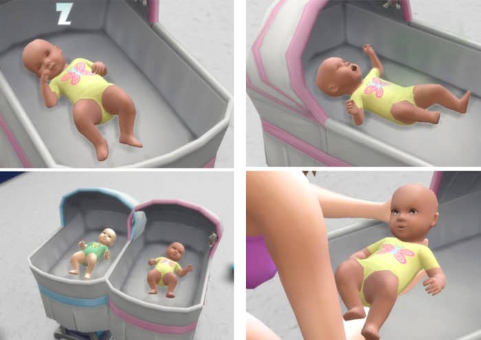 Bassinet Photos: Experiment with positioning your photographer around the baby. I like to get shots of babies smiling, crying, sleeping, or even being taken out of the bassinet.