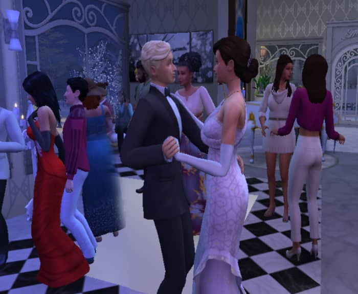 Whether your Sims like dancing till dawn, ice skating, rock climbing or nude sunbathing, just make their wedding include something fun.