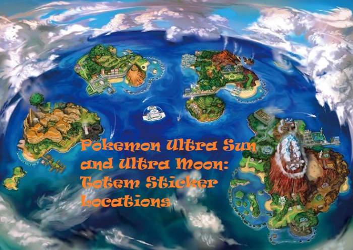 "Pokémon Ultra Sun and Ultra Moon" Totem Sticker Locations