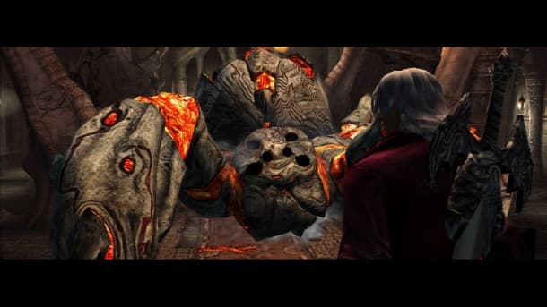 "Devil May Cry" (HD version shown) is a hard-core title not because it has many rules and mechanics, but because it offers punishing gameplay that demands excellent reflexes.