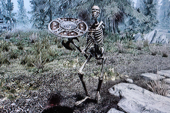 Regular skeletons and wolves are good alternatives to crabs.