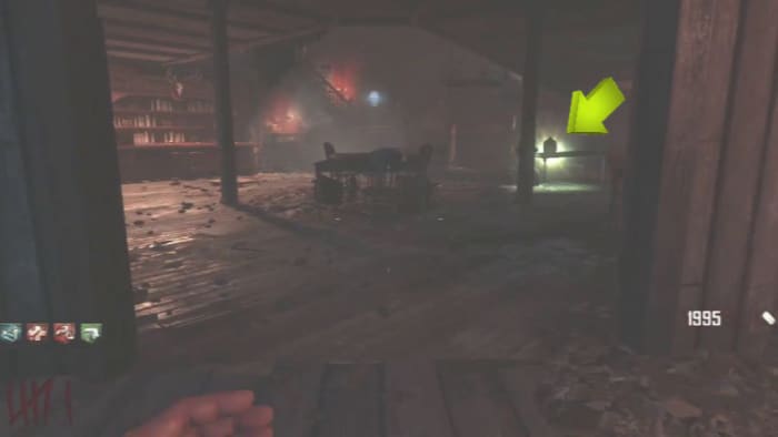 The green glow makes the bottle easy to see, if you happen to be looking in that direction when it first appears.