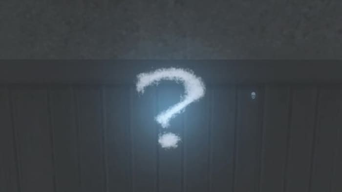A question mark...marks the spot.